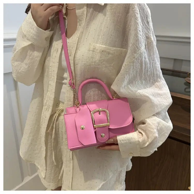 Candy Color Small Square Handbag Women's Crossbody — feature 15