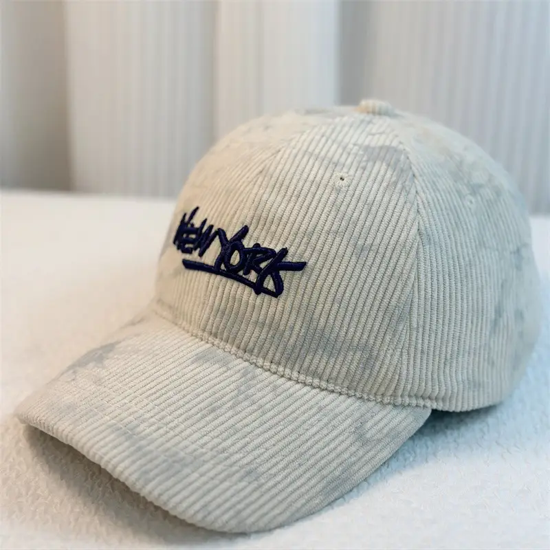 Winter Corduroy Baseball Cap Women Maroon Beige Blue