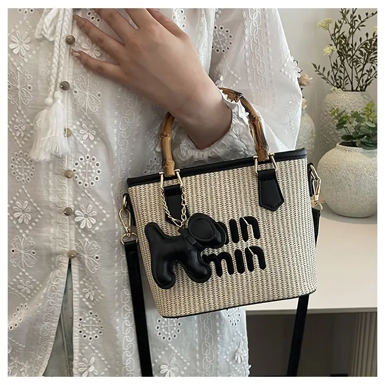 New Trendy Women's Woven Shoulder Bag with Crossbody Strap — feature 17