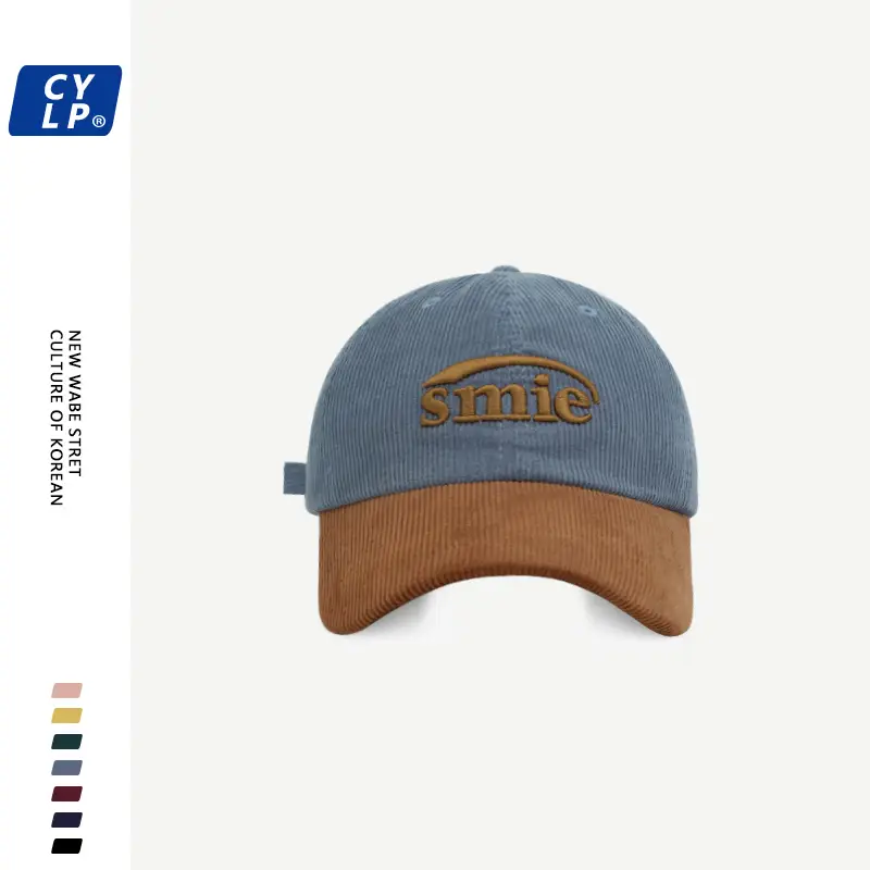 Men Maroon White "Smile" Cap with Embroidery - Image 5