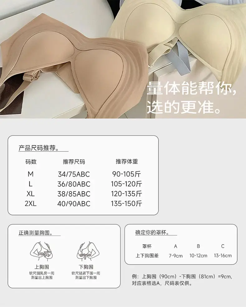 New Naked Jelly Seamless Lifting Plus Size Bra — feature 1