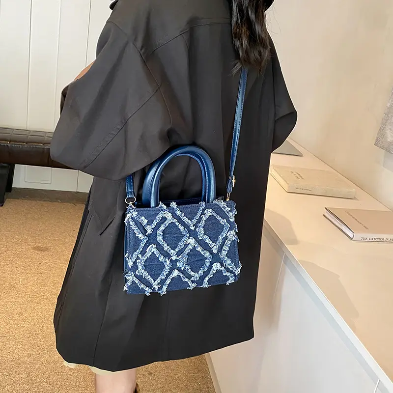 Blue Quilted Crossbody Bag for Women 2025 - Image 6