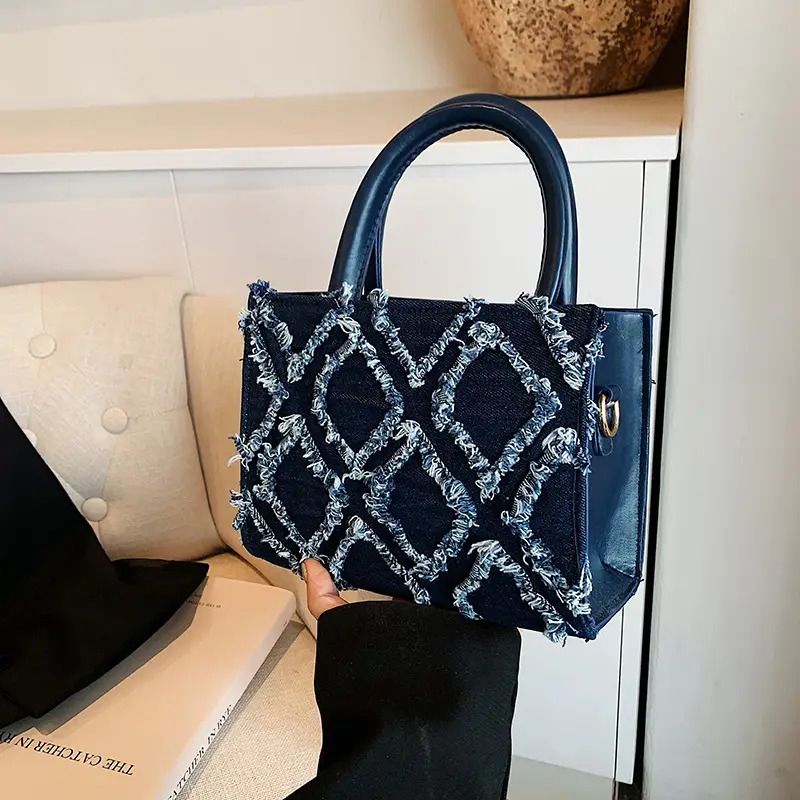 Blue Quilted Crossbody Bag for Women 2025 - Image 3