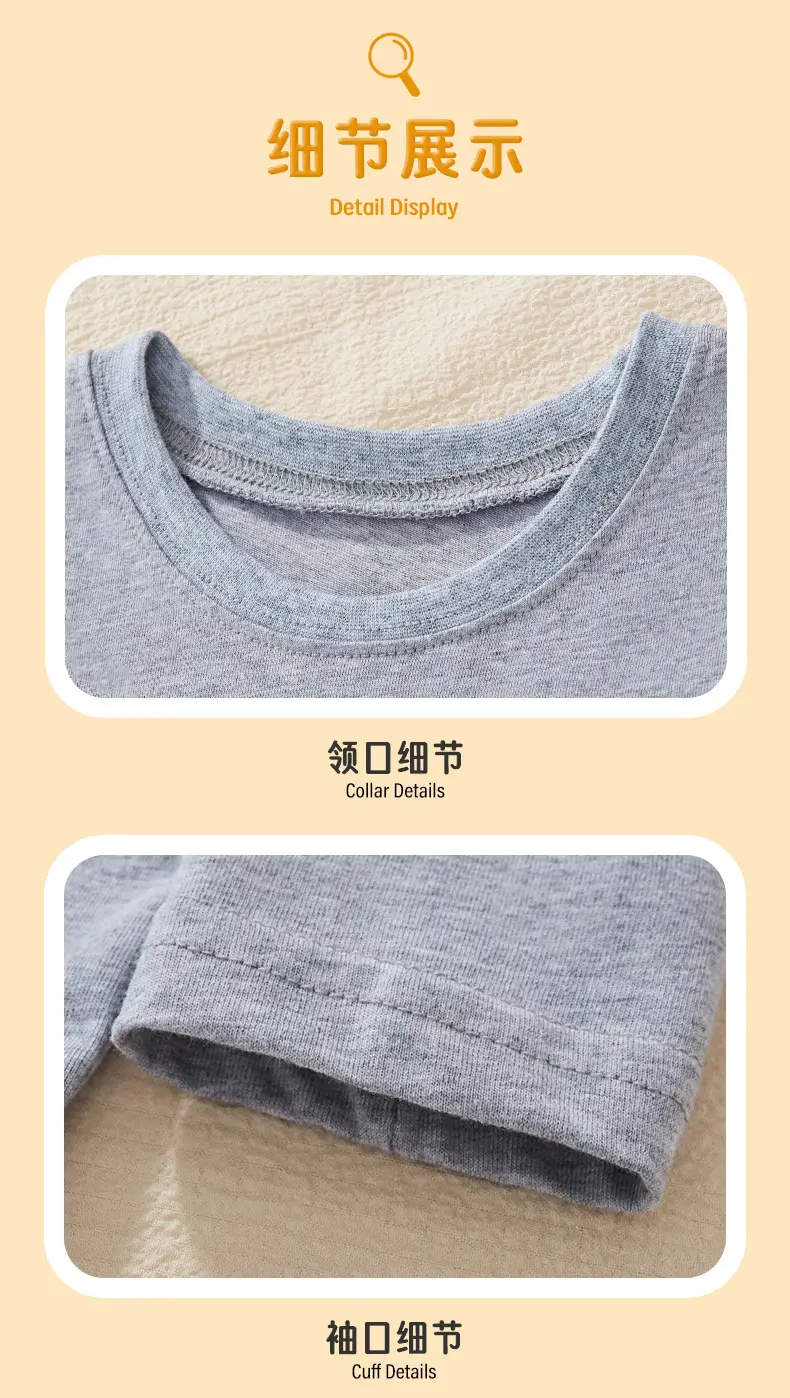Nealgodon Shark Long Sleeve T-Shirt Gray Boys — feature 9