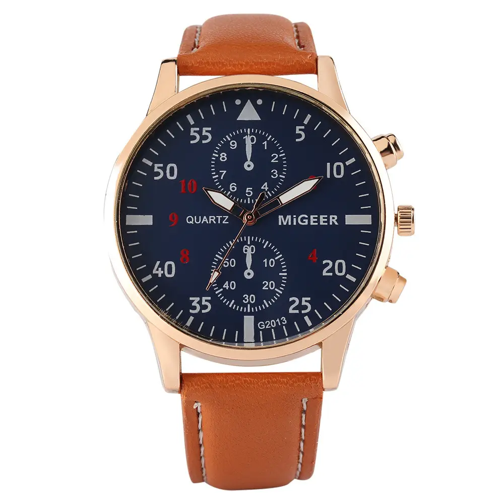 Men's Explosions Geneva Quartz Watch Set with Beaded Bracelet — feature 13