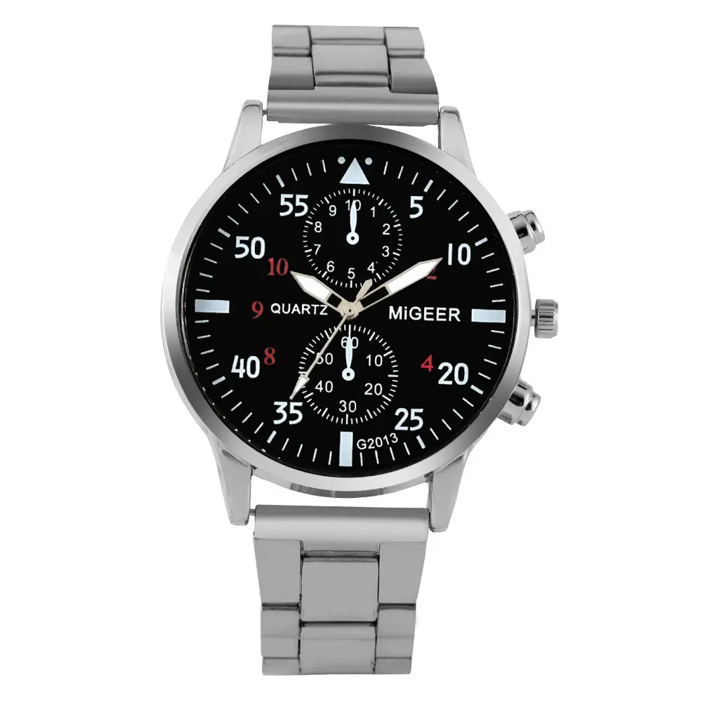 Men's Explosions Geneva Quartz Watch Set with Beaded Bracelet — feature 8