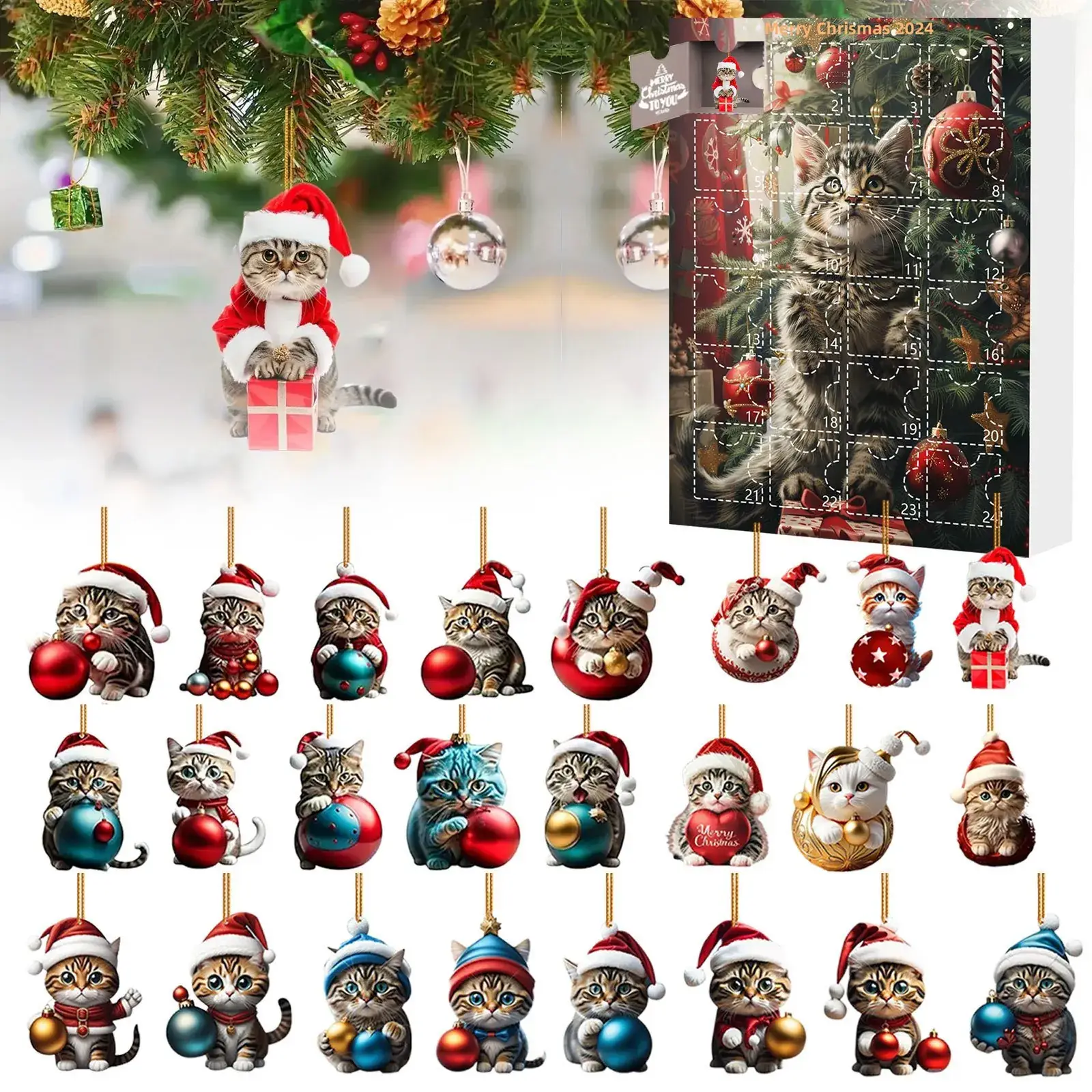 Christmas Blind Box Pet Acrylic Pendant - Image 2