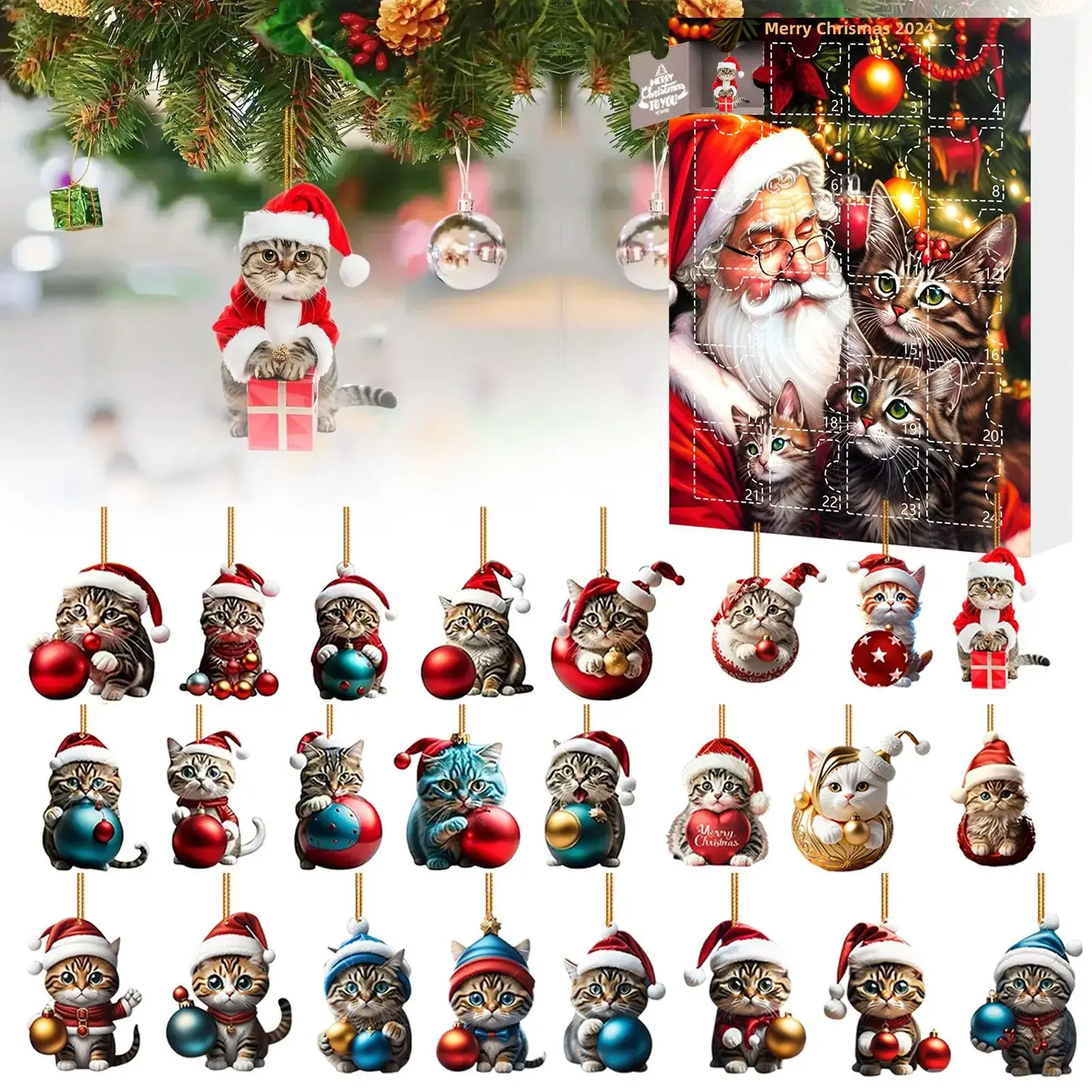 Christmas Blind Box Pet Acrylic Pendant - Image 4