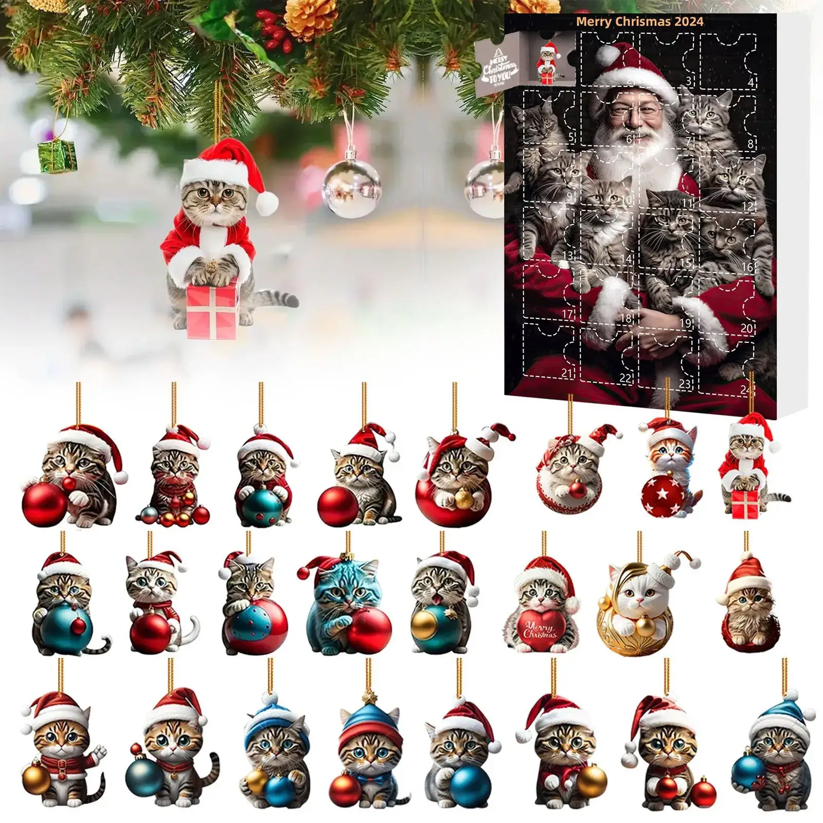 Christmas Blind Box Pet Acrylic Pendant - Image 5