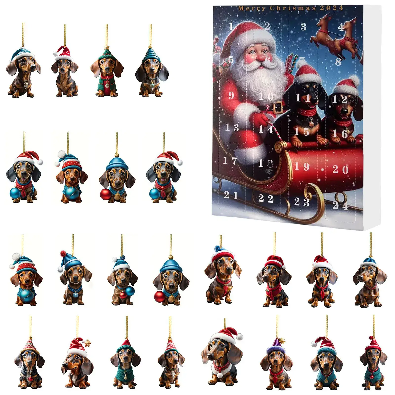 Christmas Blind Box Pet Acrylic Pendant - Image 6