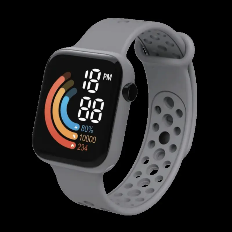 Men's Red Rainbow LED Electronic Watch - Image 5