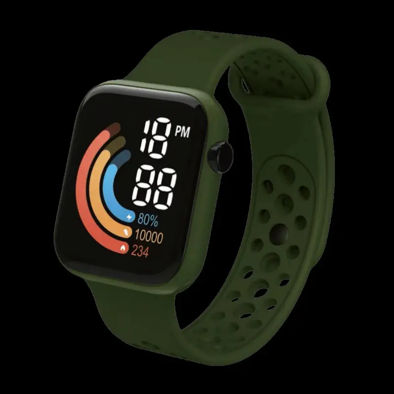 Men's Red Rainbow LED Electronic Watch - Image 6