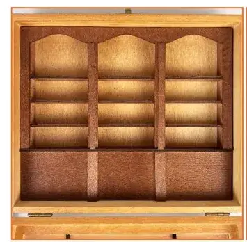 Wooden Bookshelf with Glass Cover for Home Decor — feature 6