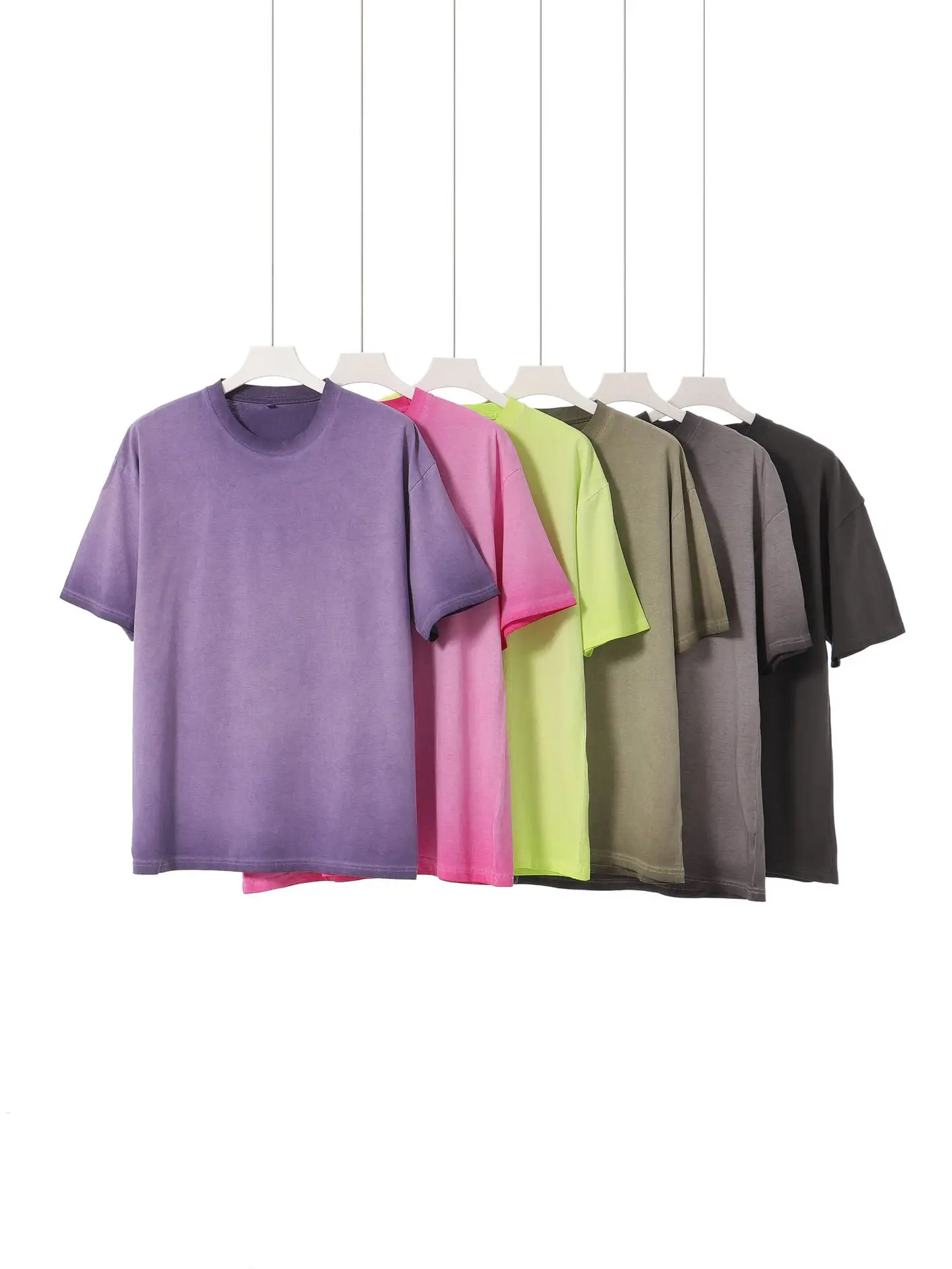 Men Cotton T-Shirt Gradient Wash 230g - Image 8