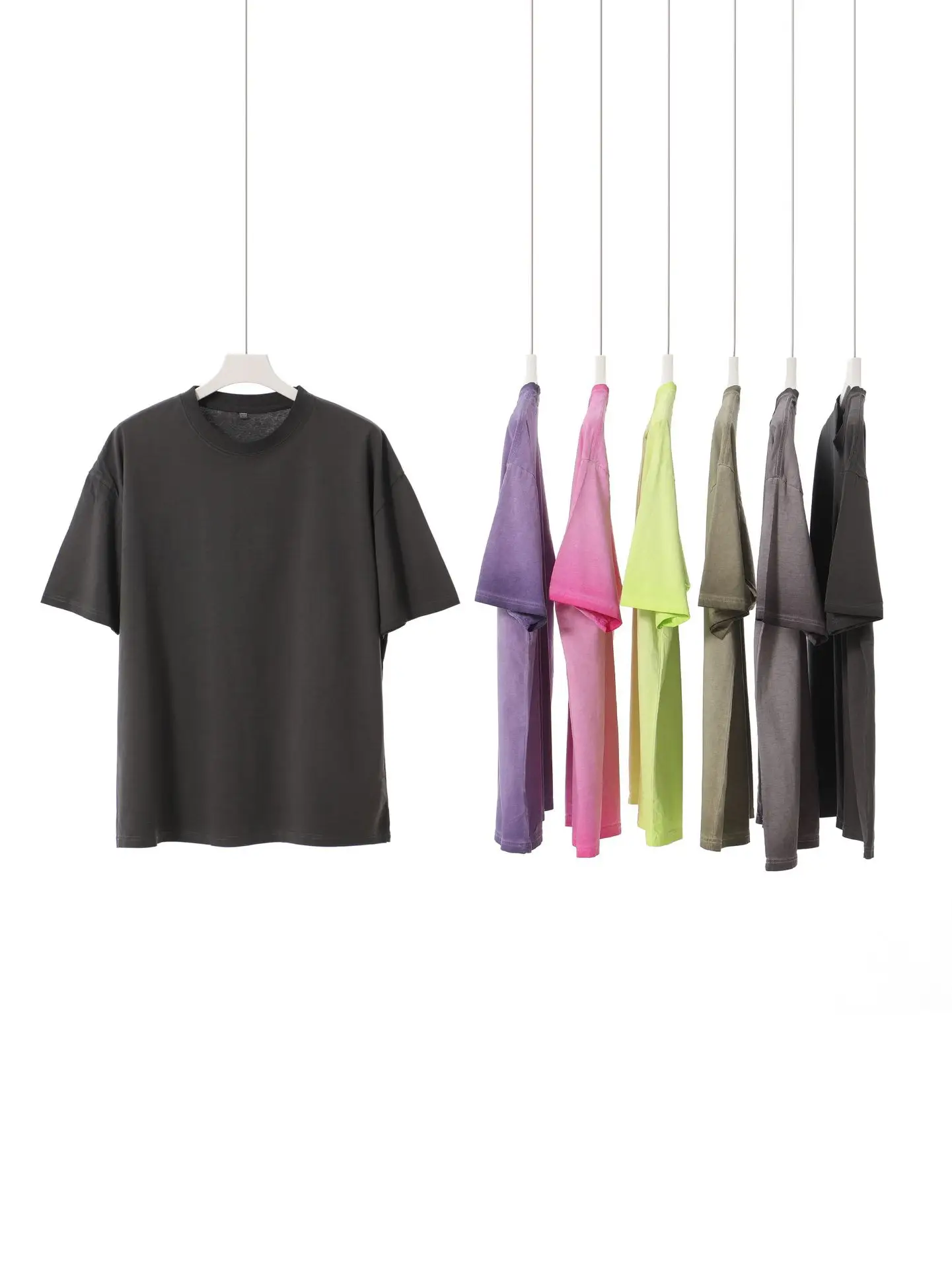 Men Cotton T-Shirt Gradient Wash 230g - Image 9