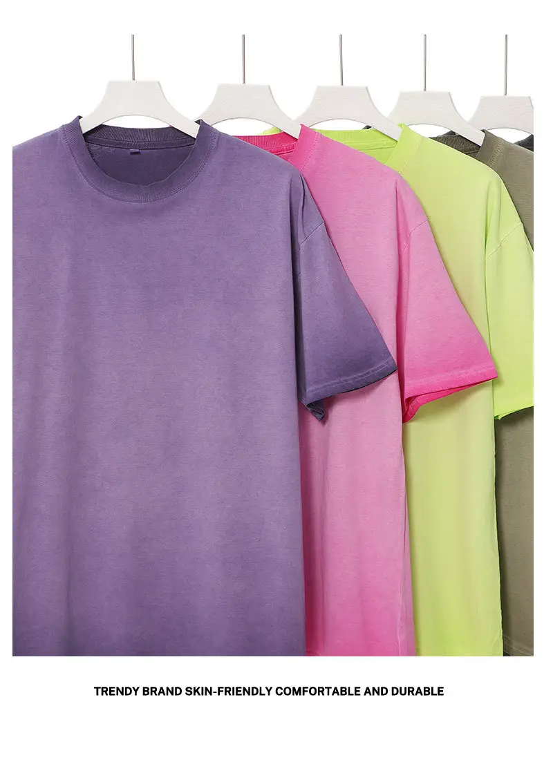 Men Cotton T-Shirt Gradient Wash 230g — feature 10