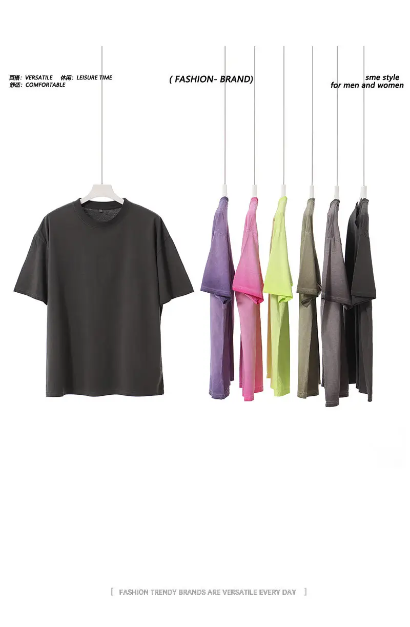 Men Cotton T-Shirt Gradient Wash 230g — feature 5