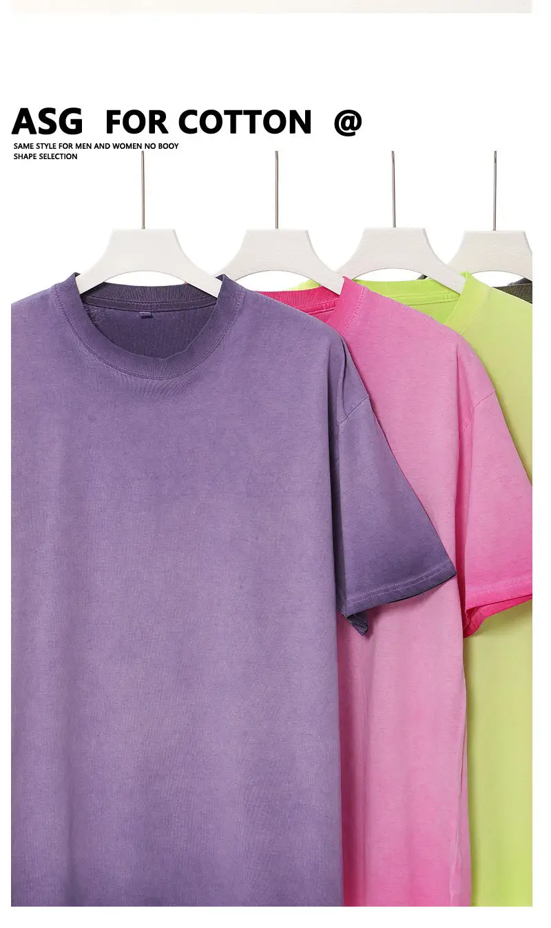 Men Cotton T-Shirt Gradient Wash 230g — feature 7