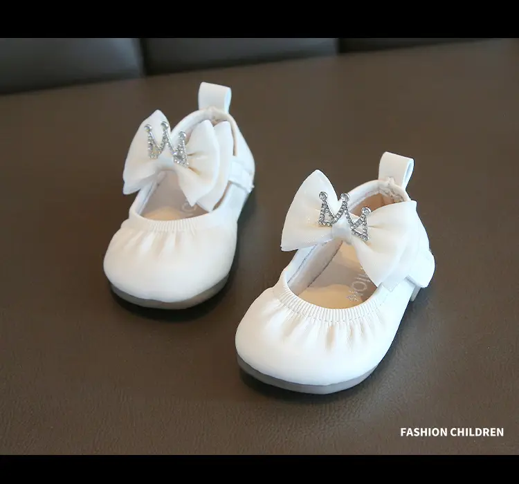 White Bow Baby Shoes for 1.5Yrs Soft Sole — feature 2