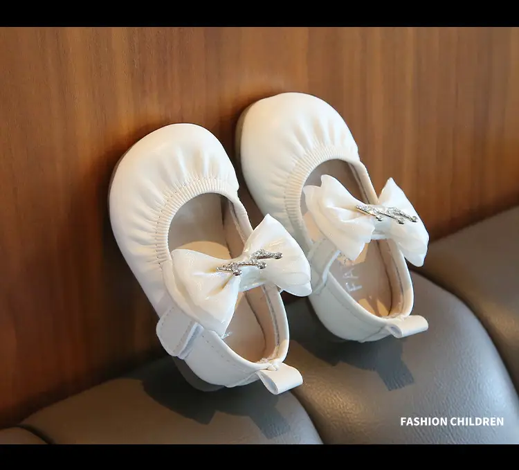White Bow Baby Shoes for 1.5Yrs Soft Sole — feature 9
