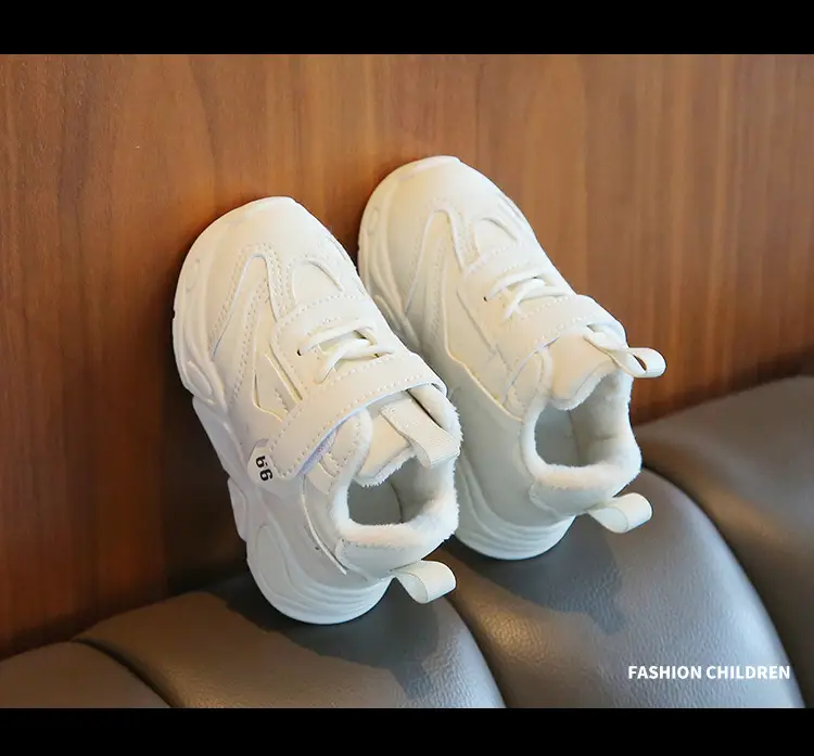 White Soft Sole Kids Sneakers for Boys Girls — feature 10