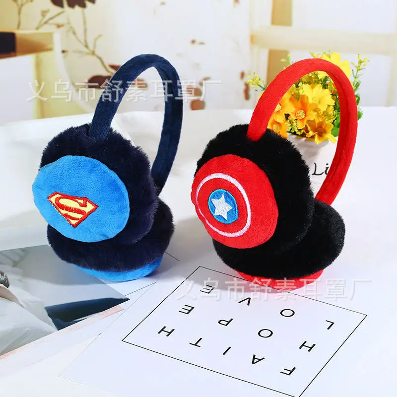 Factory direct children's earmuffs for large children's warm earmuffs adjustable earmuffs for men and women students plush earmuffs cartoon — feature 1