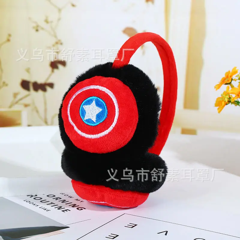 Factory direct children's earmuffs for large children's warm earmuffs adjustable earmuffs for men and women students plush earmuffs cartoon — feature 5