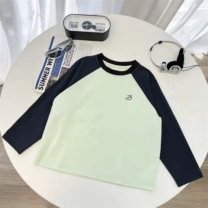 Haima Boys Raglan Sleeve T-Shirt Grey 1980s