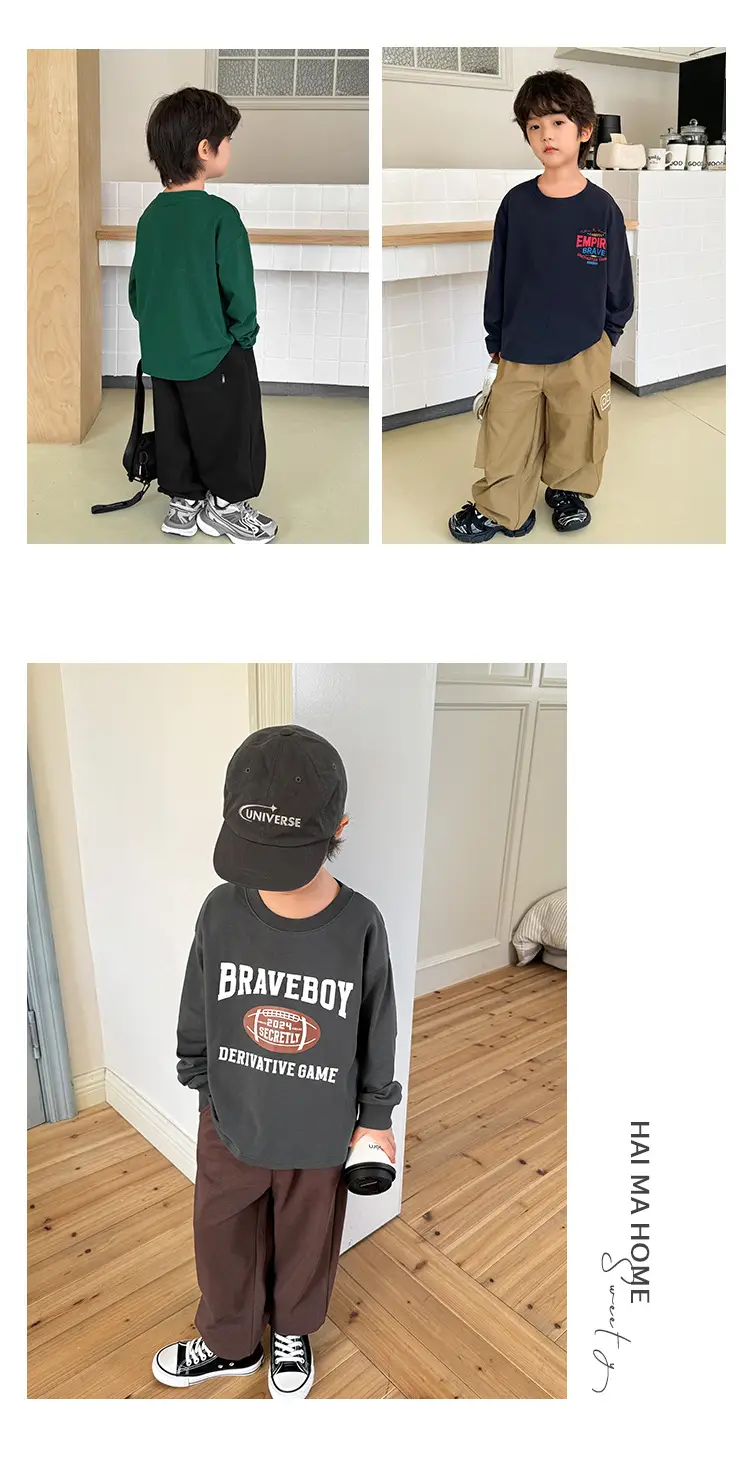 Boys Printed Long Sleeve T-Shirt Brave Boy 2026 β feature 20