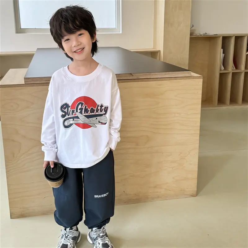 Boys Printed Long Sleeve T-Shirt Brave Boy 2026 - Image 2