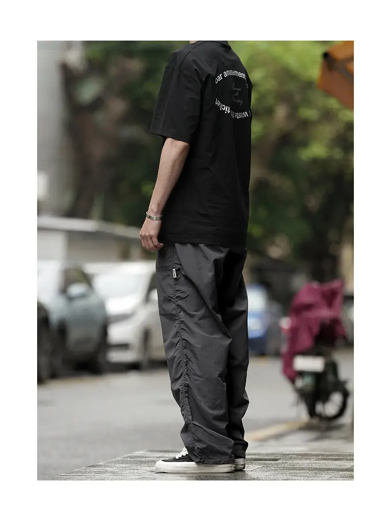 Men Navy Blue 2024 Paratrooper Pants Loose Fit — feature 11
