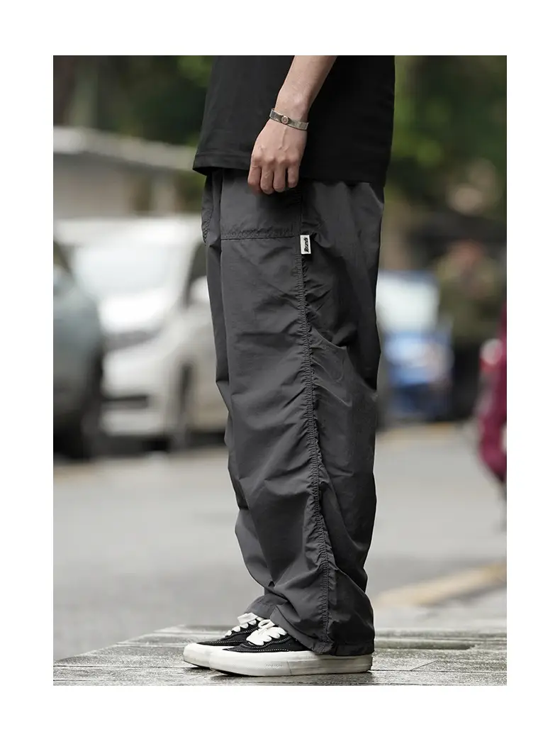 Men Navy Blue 2024 Paratrooper Pants Loose Fit — feature 12