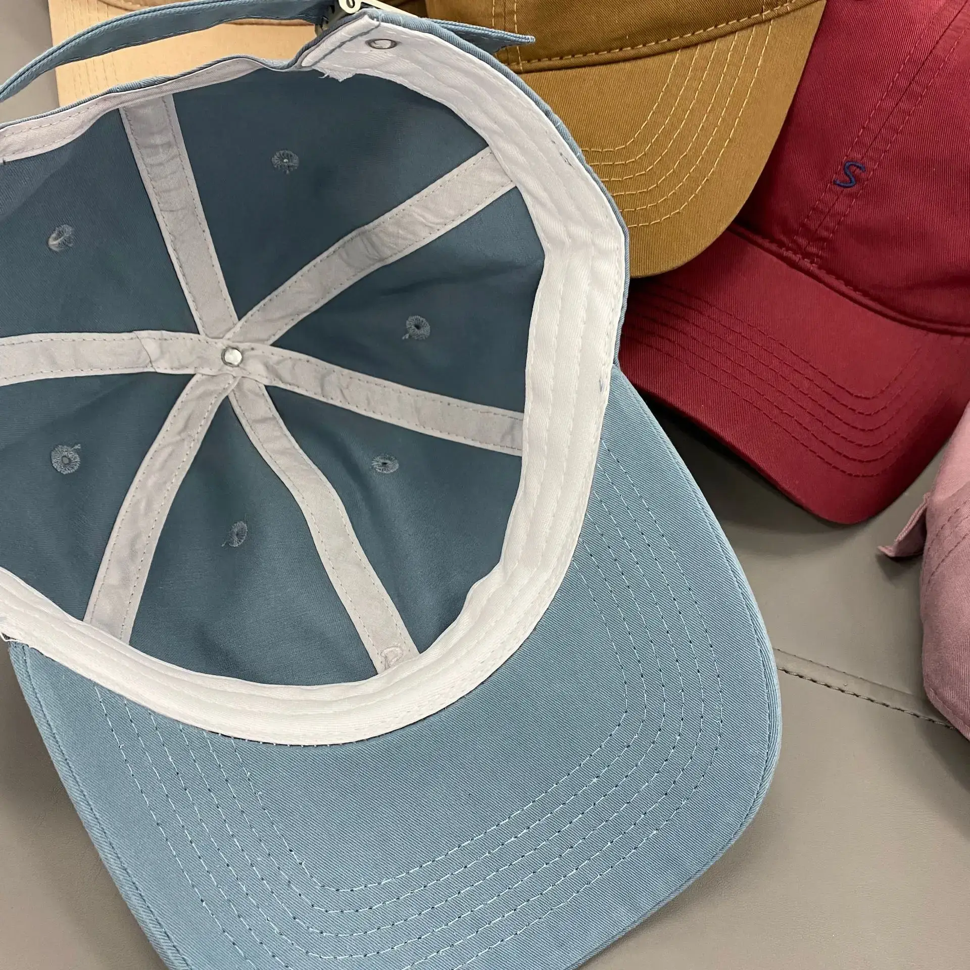Japanese & Korean Style Small Letter Embroidered Baseball Caps for Women & Men — feature 6