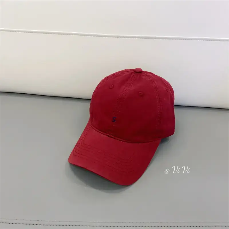 Japanese & Korean Style Small Letter Embroidered Baseball Caps for Women & Men