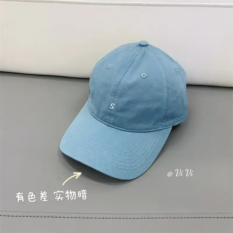 Japanese & Korean Style Small Letter Embroidered Baseball Caps for Women & Men