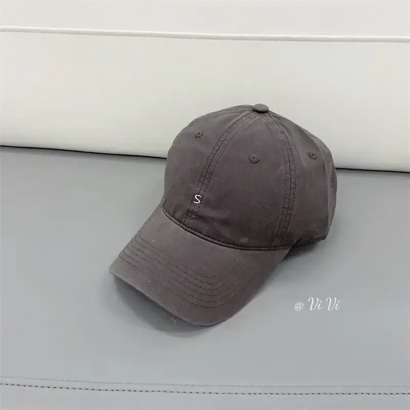 Japanese & Korean Style Small Letter Embroidered Baseball Caps for Women & Men