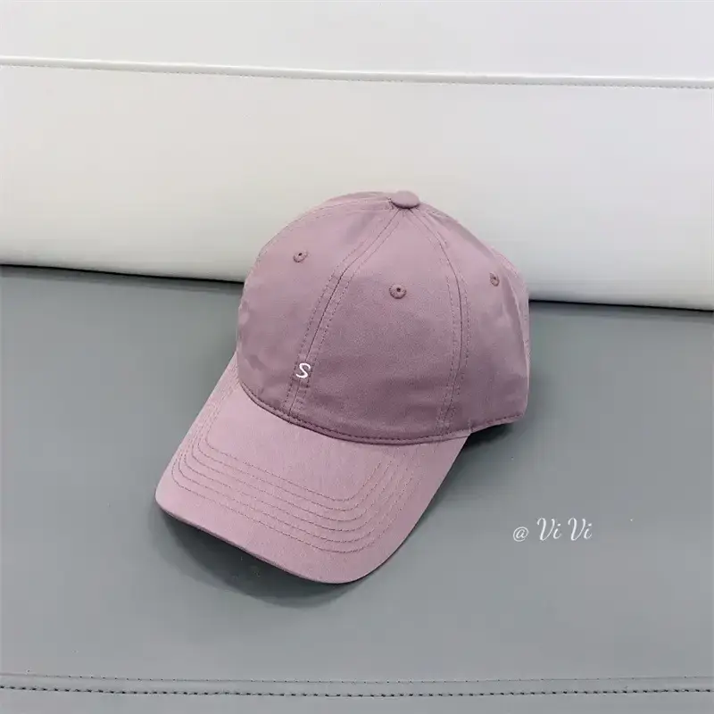 Japanese & Korean Style Small Letter Embroidered Baseball Caps for Women & Men