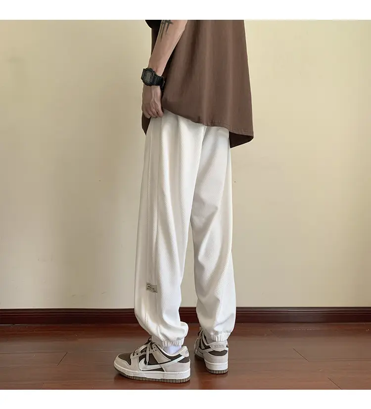 Men Grey Sweatpants 2024 Nine Point Strap — feature 11