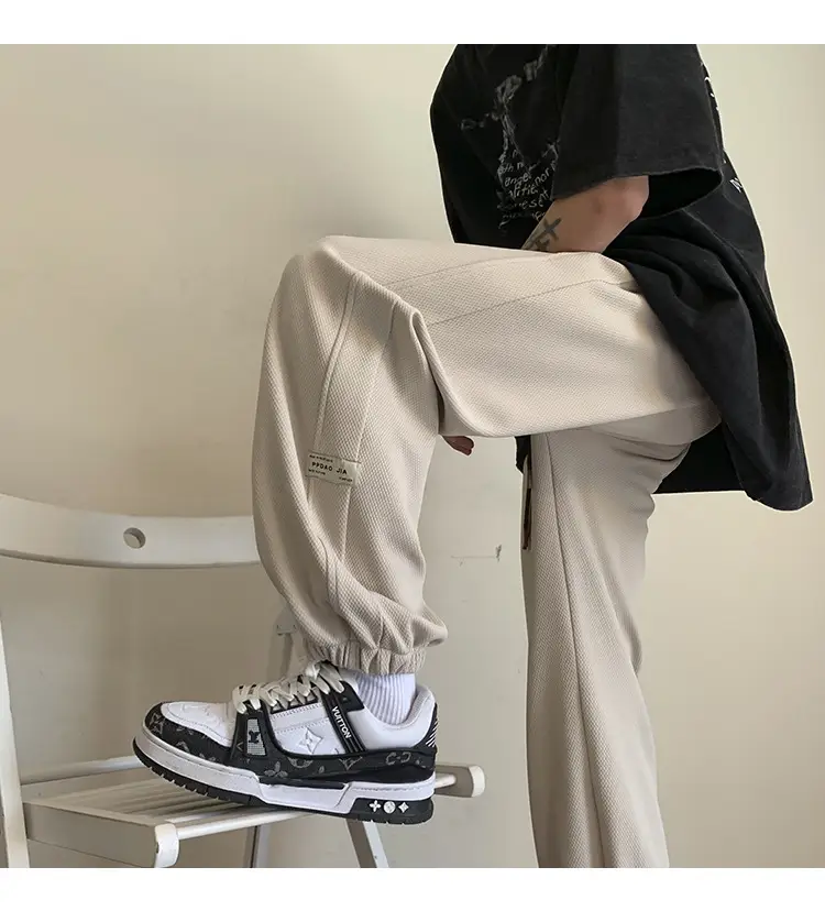 Men Grey Sweatpants 2024 Nine Point Strap — feature 15