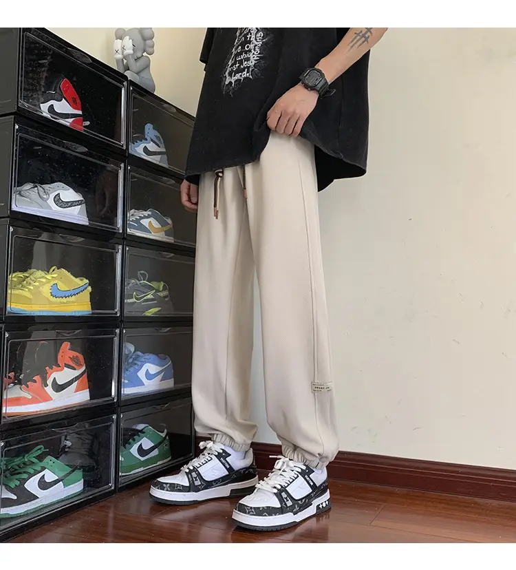 Men Grey Sweatpants 2024 Nine Point Strap — feature 17