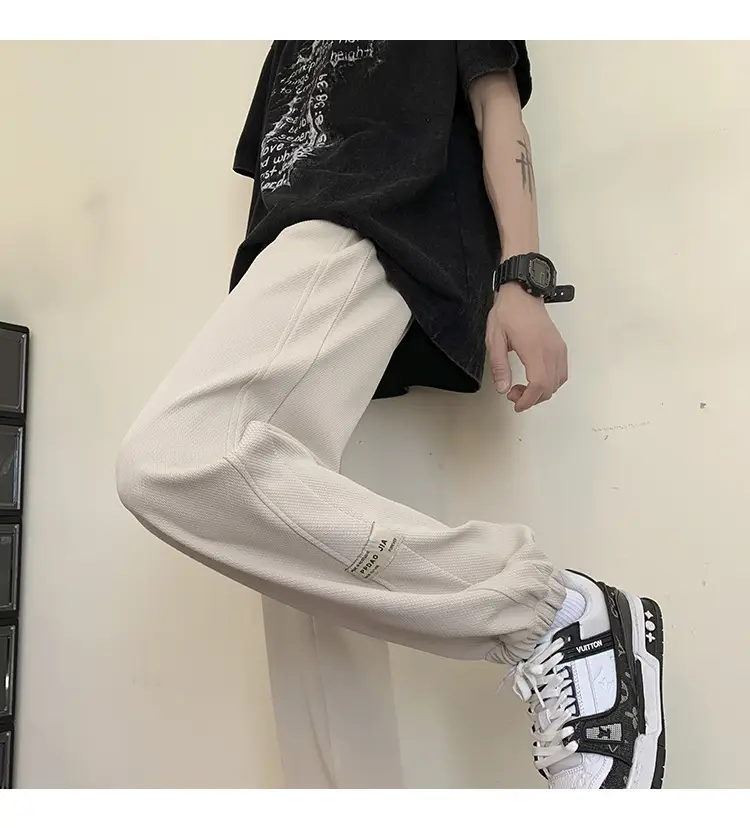 Men Grey Sweatpants 2024 Nine Point Strap — feature 18