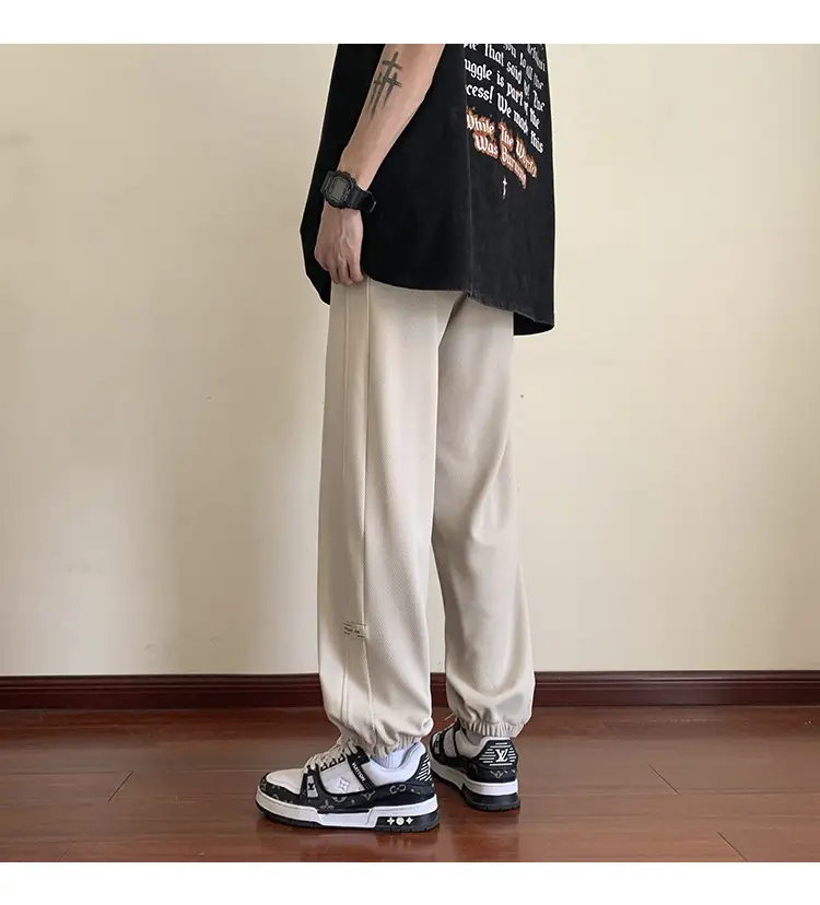 Men Grey Sweatpants 2024 Nine Point Strap — feature 19