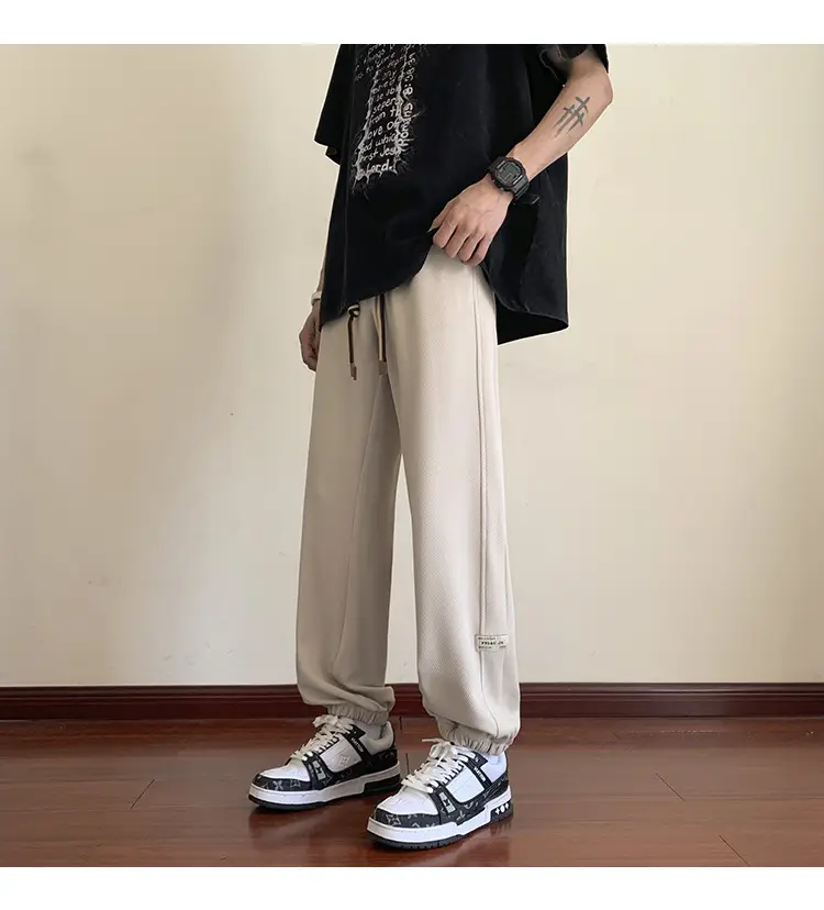 Men Grey Sweatpants 2024 Nine Point Strap — feature 20