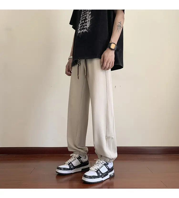 Men Grey Sweatpants 2024 Nine Point Strap — feature 21