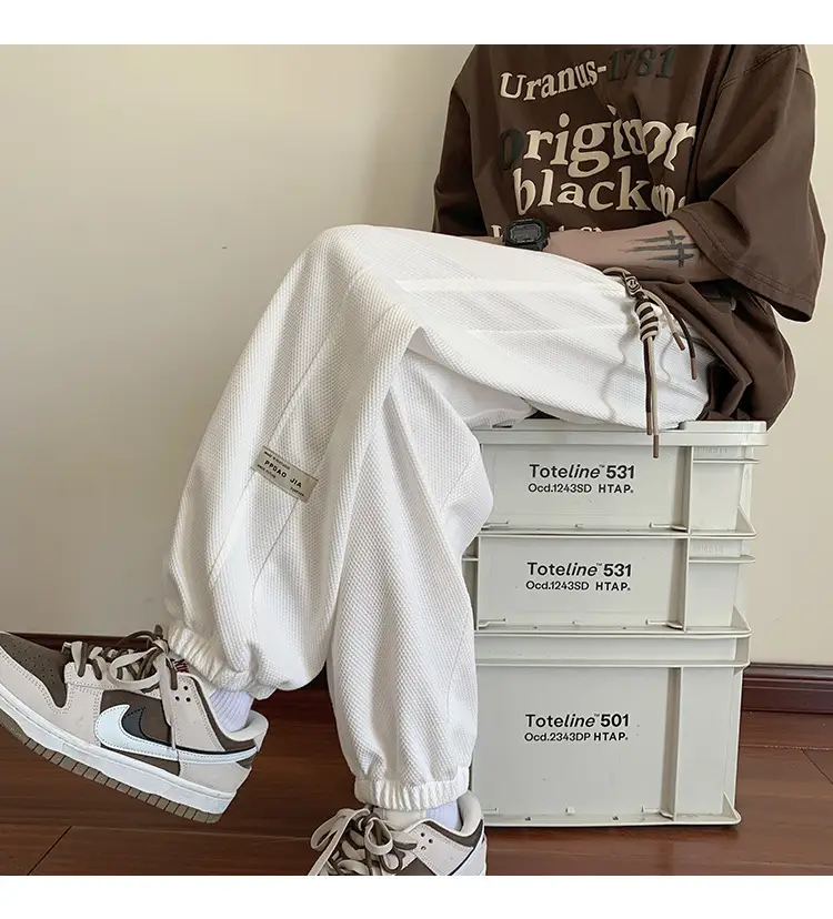 Men Grey Sweatpants 2024 Nine Point Strap — feature 23