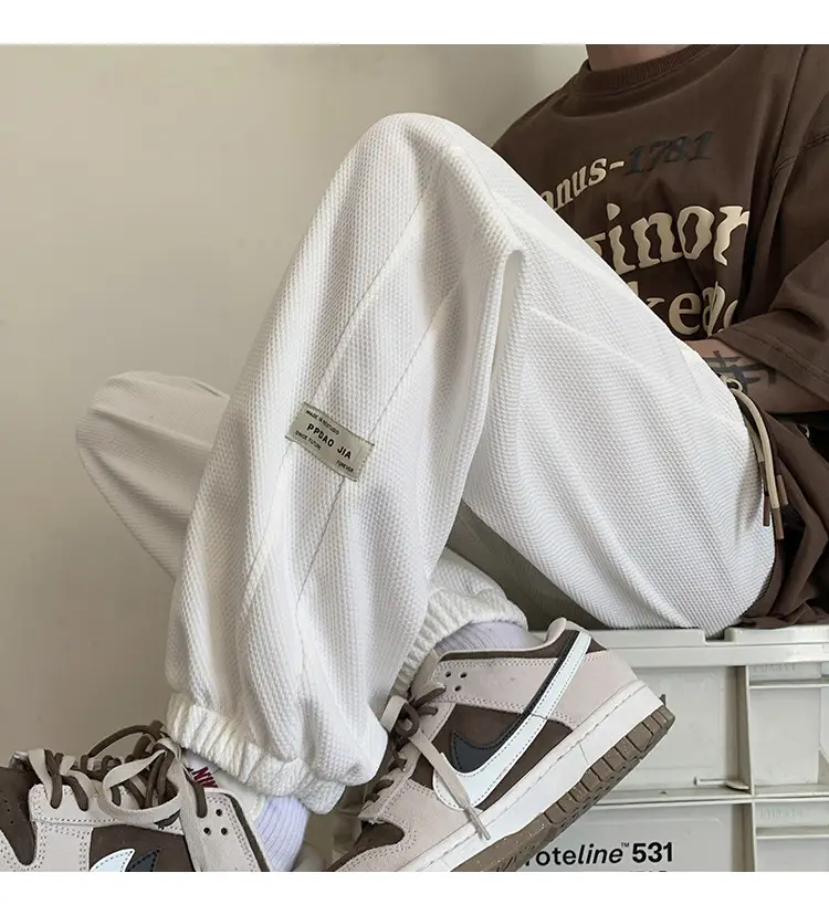Men Grey Sweatpants 2024 Nine Point Strap — feature 24
