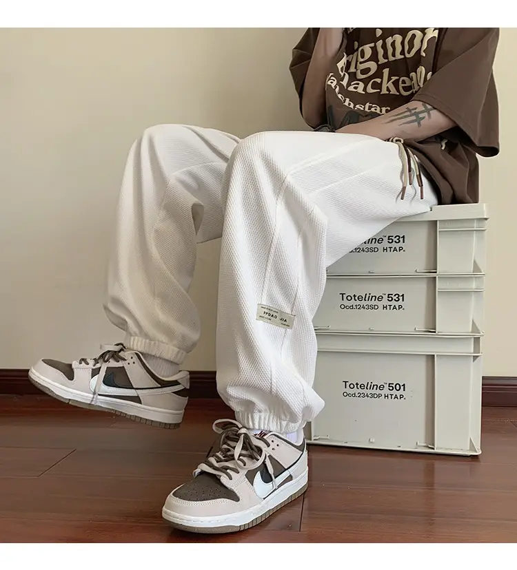 Men Grey Sweatpants 2024 Nine Point Strap — feature 25