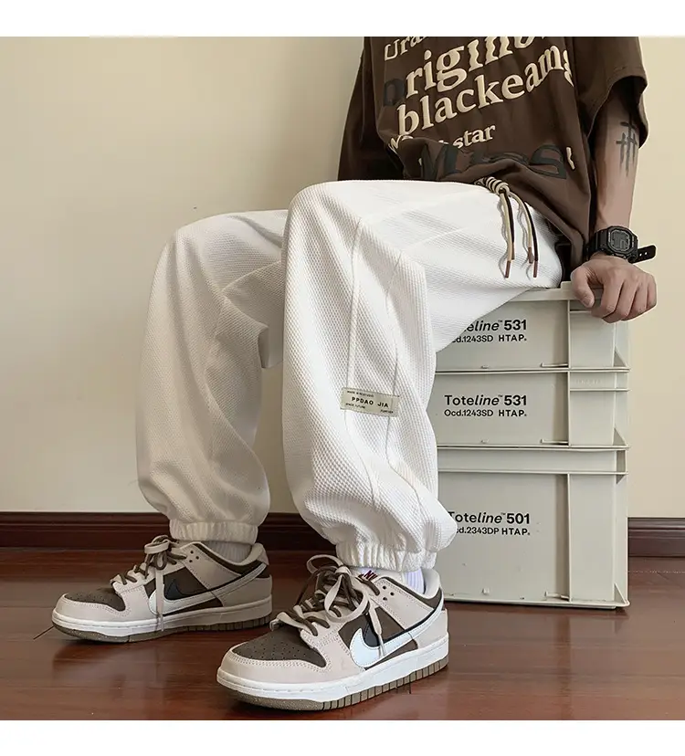 Men Grey Sweatpants 2024 Nine Point Strap — feature 26