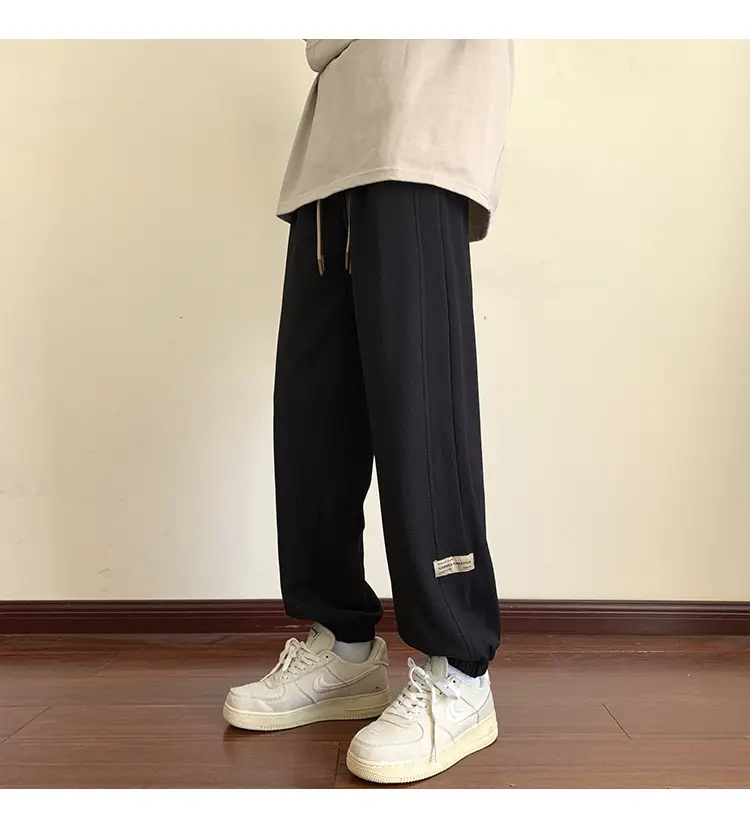 Men Grey Sweatpants 2024 Nine Point Strap — feature 30