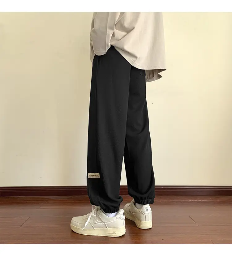 Men Grey Sweatpants 2024 Nine Point Strap — feature 31
